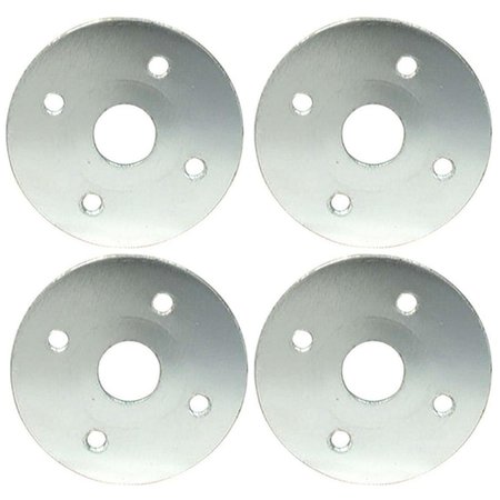 ALLSTAR Aluminum Scuff Plate with 0.37 in. Hole, 4PK ALL18519